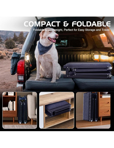 Rampa para Perros Docred 160 cm Antideslizante Soporta 104 kg