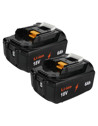 Pack de 2 Baterías 18V 6.0Ah SFMAKDZ para Makita BL1860B