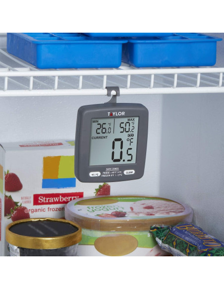 Termómetro Digital para Refrigerador Taylor Gris 2" LCD Termómetro Digital para Refrigerador Taylor Gris 2" LCD