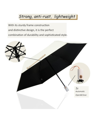Paraguas Compacto Nuxer Automático UV UPF 50+ Impermeable