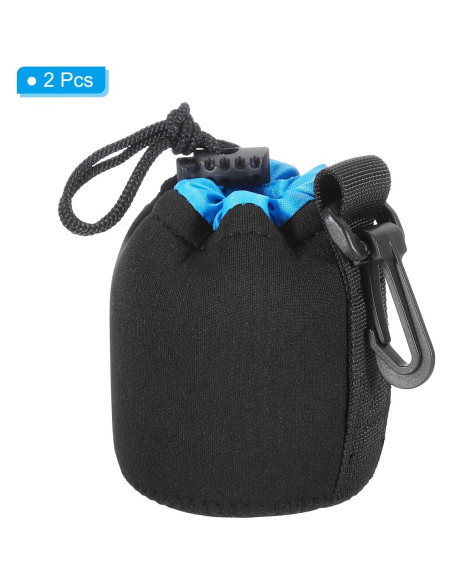 Bolsa de Lente Neopreno PATIKIL 2 Pcs 75x100mm Impermeable Bolsa de Lente Neopreno PATIKIL 2 Pcs 75x100mm Impermeable