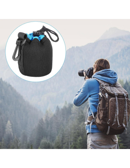 Bolsa de Lente Neopreno PATIKIL 2 Pcs 75x100mm Impermeable Bolsa de Lente Neopreno PATIKIL 2 Pcs 75x100mm Impermeable