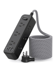 Regleta de Extensión 1.5M MIFASOPOWER con 9 Salidas y 3 USB