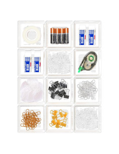Organizador de Cajones Transparente Simple Houseware 12 Piezas