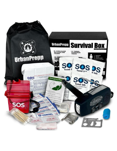 Caja de Supervivencia UrbanPrepp 72 Horas para 1 Persona