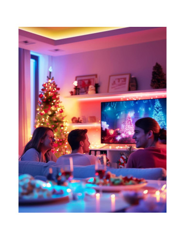 Tiras de LED RGB HitLights 121.92 cm Impermeables con Control Remoto