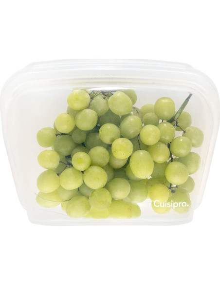 Bolsa de Silicona Reutilizable Cuisipro 1.24L Transparente Bolsa de Silicona Reutilizable Cuisipro 1.24L Transparente