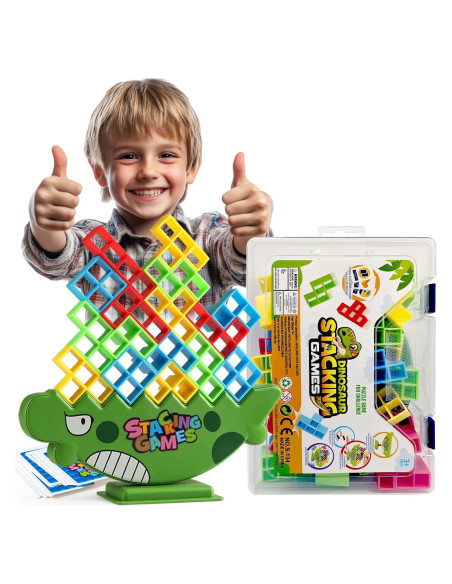 Bloques de Equilibrio Dinosaurio 48pcs Heyilong - Juguete Educativo Bloques de Equilibrio Dinosaurio 48pcs Heyilong - Juguete Educativo