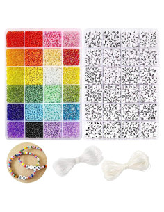 Kit de Perlas de Vidrio DICOBD 12000pcs para Joyería