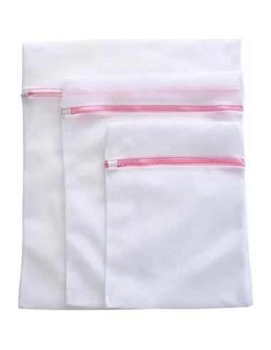 3 Bolsas de Lavandería de Malla Fina Lsnhincp - Cremallera