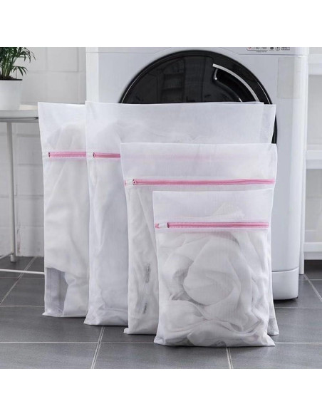 3 Bolsas de Lavandería de Malla Fina Lsnhincp - Cremallera 3 Bolsas de Lavandería de Malla Fina Lsnhincp - Cremallera