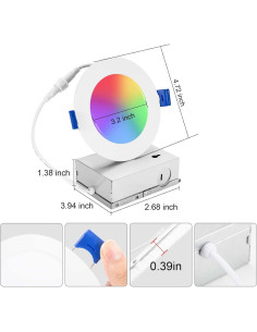 Xsky Luz Empotrada Inteligente 4" 12 Paquete Zigbee 10W 2