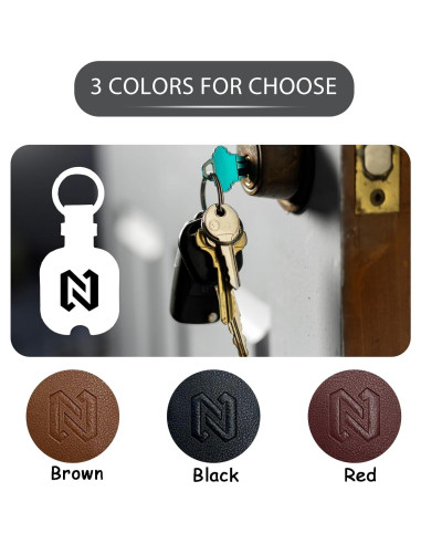 Funda de Llave de Coche de Cuero NAPHYLAIFA Negra - Protector Duradero