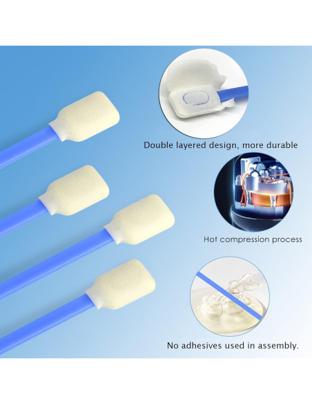 Hisopos de Espuma Wellgler KM707 para Limpieza Electrónica 300 Unidades Hisopos de Espuma Wellgler KM707 para Limpieza Electrónica 300 Unidades