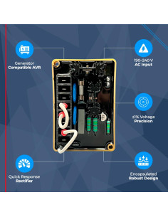 Regulador Automático de Voltaje SE350 Thunder Parts 500 VA 2