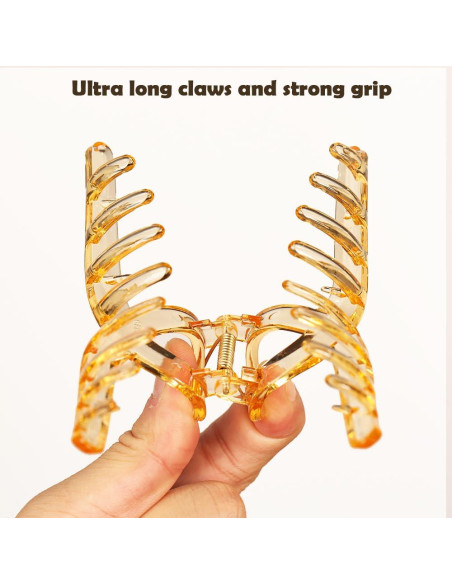 6 Garras de Acrílico CHAOBANG 11.94cm para Cabello Fuerte Sujeción 6 Garras de Acrílico CHAOBANG 11.94cm para Cabello Fuerte Sujeción