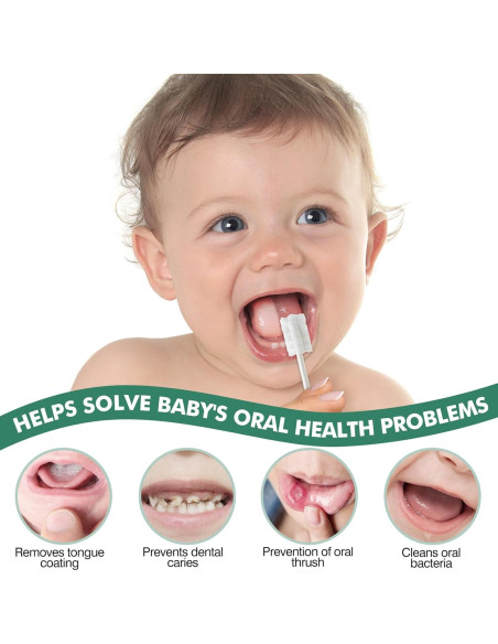 52 Piezas Limpiador de Lengua y Cepillo de Dientes Bebé Yruzqne 52 Piezas Limpiador de Lengua y Cepillo de Dientes Bebé Yruzqne