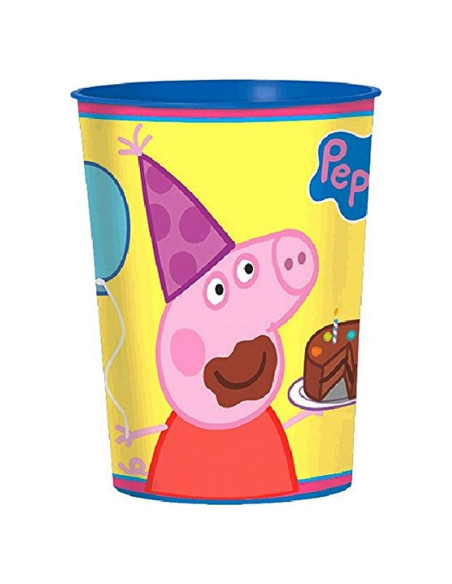 Taza Favor Peppa Pig Amscan 16 oz Desechable Fiesta Taza Favor Peppa Pig Amscan 16 oz Desechable Fiesta