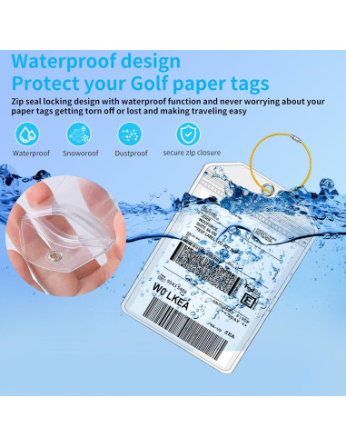 Fundas para Etiquetas de Equipaje TONGMAO 6 Pcs Resistentes
