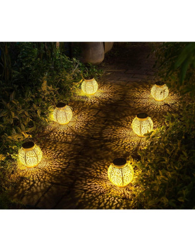 Linternas Solares TAKE ME para Jardín - Juego de 2 Blancas