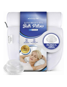 Almohada de Baño IndulgeMe con Ventosas y Cubierta de Drenaje