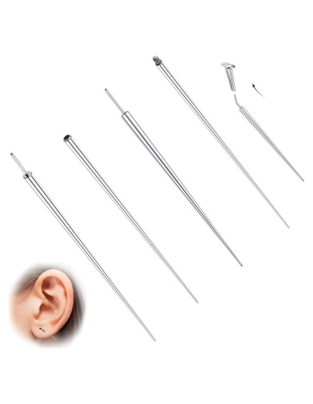Punzón de Titanio 14G 16G 18G FINREZIO para Piercings Punzón de Titanio 14G 16G 18G FINREZIO para Piercings