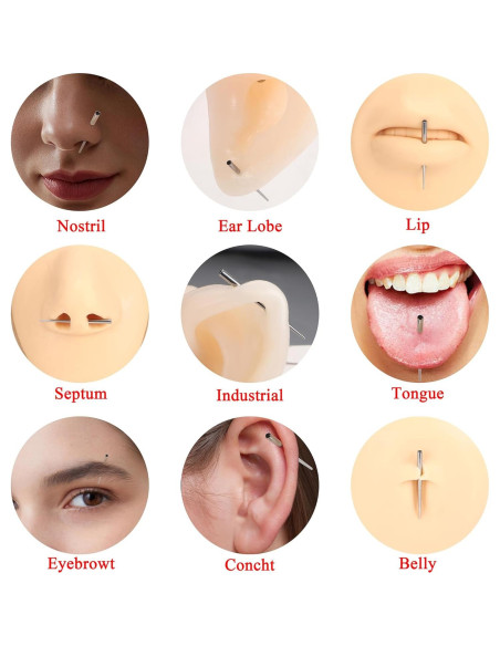 Punzón de Titanio 14G 16G 18G FINREZIO para Piercings Punzón de Titanio 14G 16G 18G FINREZIO para Piercings