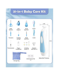 Kit de Cuidado para Bebés Lictin 31 en 1 - Cortauñas Eléctrico 2