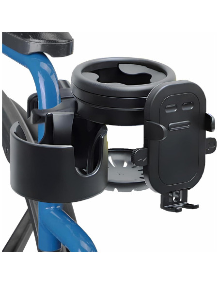 Soporte para Taza y Teléfono GFERTRE 3 en 1 para Sillas de Ruedas Soporte para Taza y Teléfono GFERTRE 3 en 1 para Sillas de Ruedas