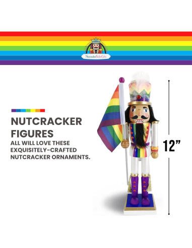 Soldado Cascanueces Blanco 30.48 cm - Adorno Navidad Orgullo