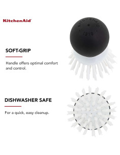 Cepillo de Verduras KitchenAid Antideslizante 5.2 cm Negro 2