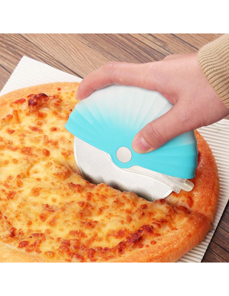 Cortador de Pizza Asdirne con Cubierta Protectora 10 cm Cortador de Pizza Asdirne con Cubierta Protectora 10 cm