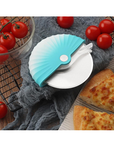 Cortador de Pizza Asdirne con Cubierta Protectora 10 cm