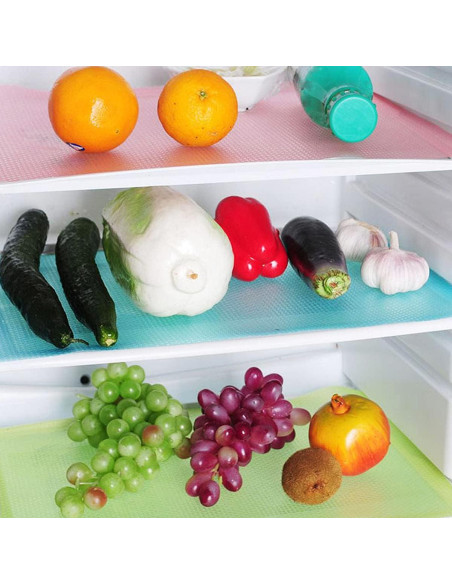 Paquete de 9 Tapetes Lavables Puideon para Refrigerador 45x29cm Paquete de 9 Tapetes Lavables Puideon para Refrigerador 45x29cm