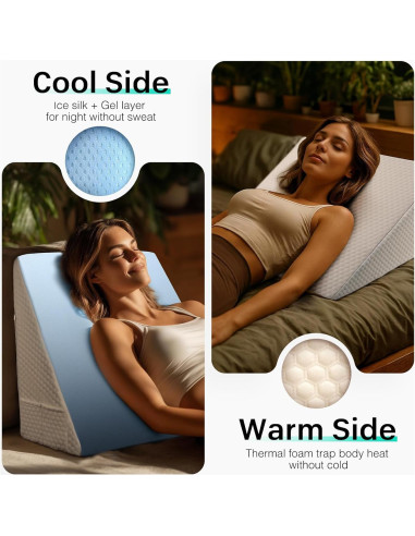 Almohada en Cuña DeerFable WP01 19 cm Doble Cara Enfriamiento