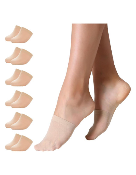 Calcetines Sin Costura para Mujeres MANZI - 6 Pares Nude Calcetines Sin Costura para Mujeres MANZI - 6 Pares Nude
