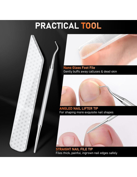Kit de Pedicura Profesional 7 Piezas DRMODE - Cortauñas y Cuchillos Kit de Pedicura Profesional 7 Piezas DRMODE - Cortauñas y Cuchillos