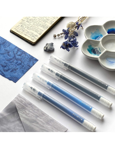 Bolígrafo recargable Kuretake Karappo Pen 0.4mm - 5 piezas