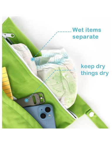 Bolsa de Pañales Angel Love Baby, Impermeable y Reutilizable