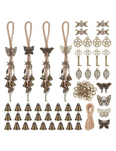 Kit de Campanas de Bruja FREEBLOSS 4 Set DIY para Protección