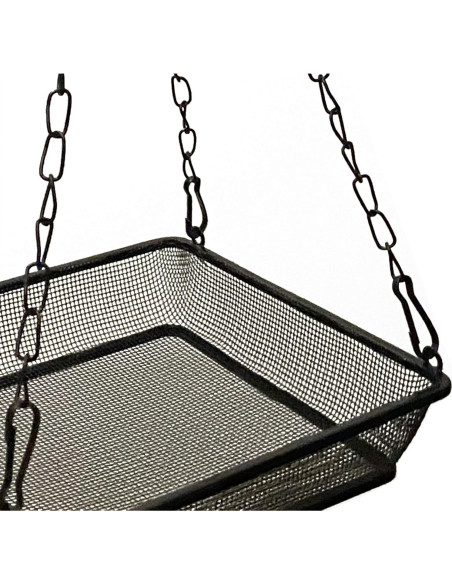 Comedero Colgante para Aves Aelean Metal Negro 20x20 cm Comedero Colgante para Aves Aelean Metal Negro 20x20 cm