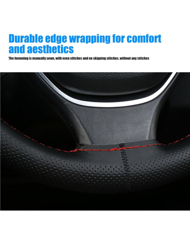 Funda de Volante de Cuero NGHEY Universal Antideslizante