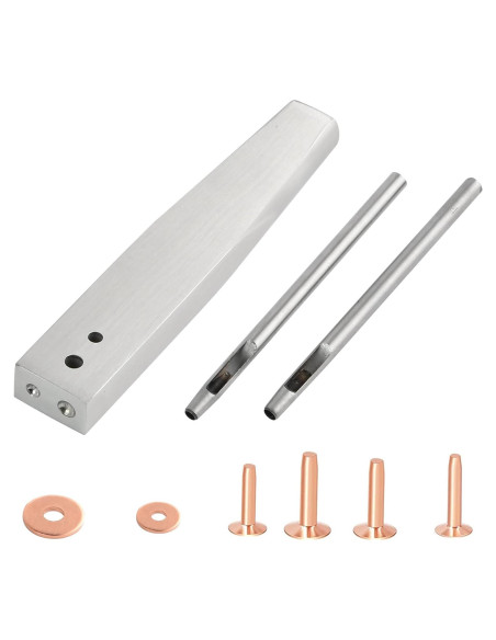 Kit de Remaches y Arandelas Aemygo 43 Piezas para Cuero Kit de Remaches y Arandelas Aemygo 43 Piezas para Cuero