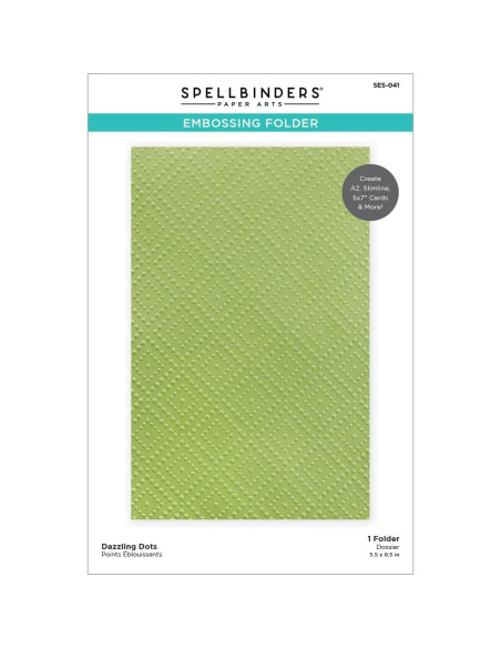 Carpeta de Embossing Spellbinders Dots Deslumbrantes 22.9x15.2cm Carpeta de Embossing Spellbinders Dots Deslumbrantes 22.9x15.2cm