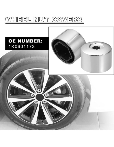 Cubiertas de Tuerca de Rueda X AUTOHAUX 20pcs para Volkswagen Cubiertas de Tuerca de Rueda X AUTOHAUX 20pcs para Volkswagen