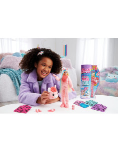 Muñeca Barbie Cutie Reveal Llama de Peluche con 10 Sorpresas 2
