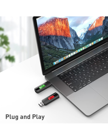 Paquete de 10 Unidades Flash USB 32GB Aiibe 2.0 Multicolor