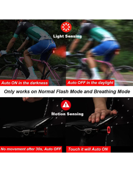 Luces Traseras para Bicicleta G Keni Q5 LED IPX6 Recargables Luces Traseras para Bicicleta G Keni Q5 LED IPX6 Recargables