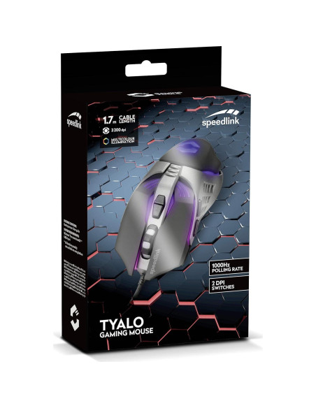 Ratón Gaming LED Multicolor Speedlink TYALO 3200dpi 5 Botones Ratón Gaming LED Multicolor Speedlink TYALO 3200dpi 5 Botones