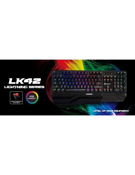 Teclado Mecánico RGB Digifast DG-LK42 con Reposamuñecas Teclado Mecánico RGB Digifast DG-LK42 con Reposamuñecas